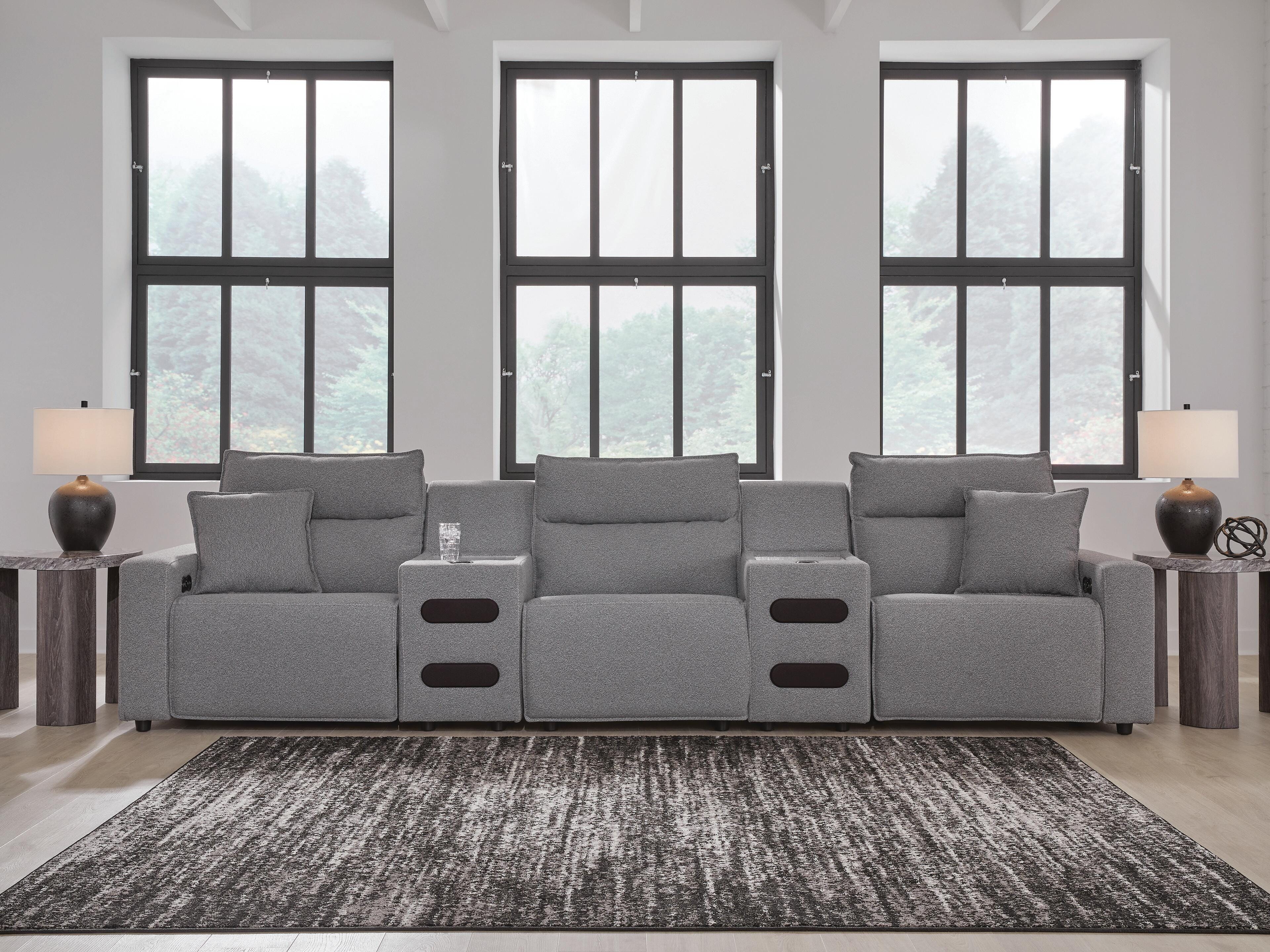 Modmax II Power Reclining Sectional with Audio Consoles
