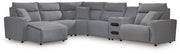 ModMax II Reclining Sectional with Chaise and Audio Console