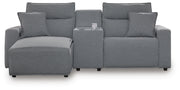 Modmax II Power Reclining Sectional with Chaise and Console