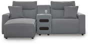 Modmax II Power Reclining Sectional with Chaise and Audio Console