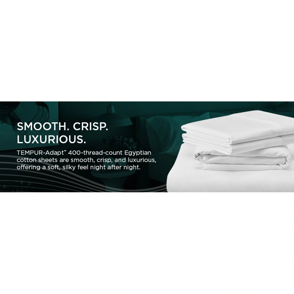 TEMPUR-Adapt Luxe Egyptian Cotton Sheets - Sleepy Blue