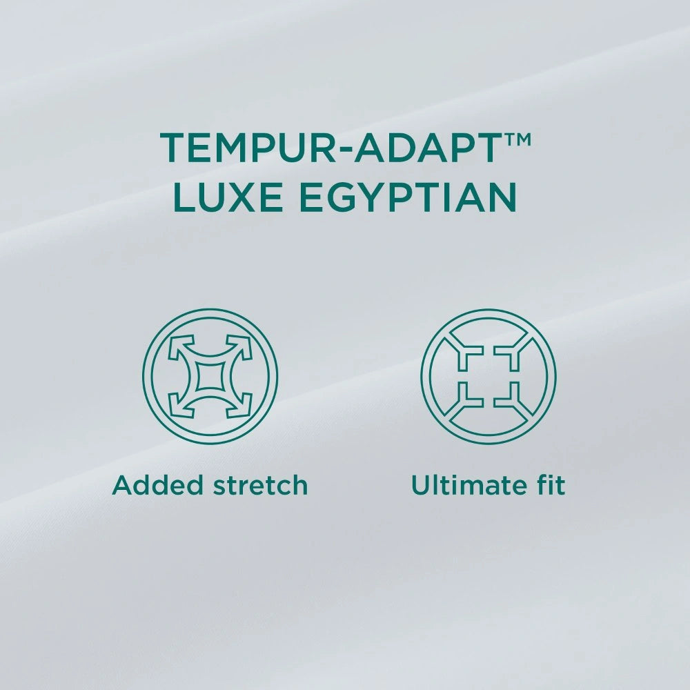 TEMPUR-Adapt Luxe Egyptian Cotton Sheets - Graphite