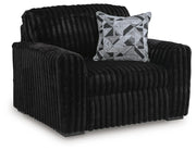 Midnight-Madness Oversized Chair - Onyx