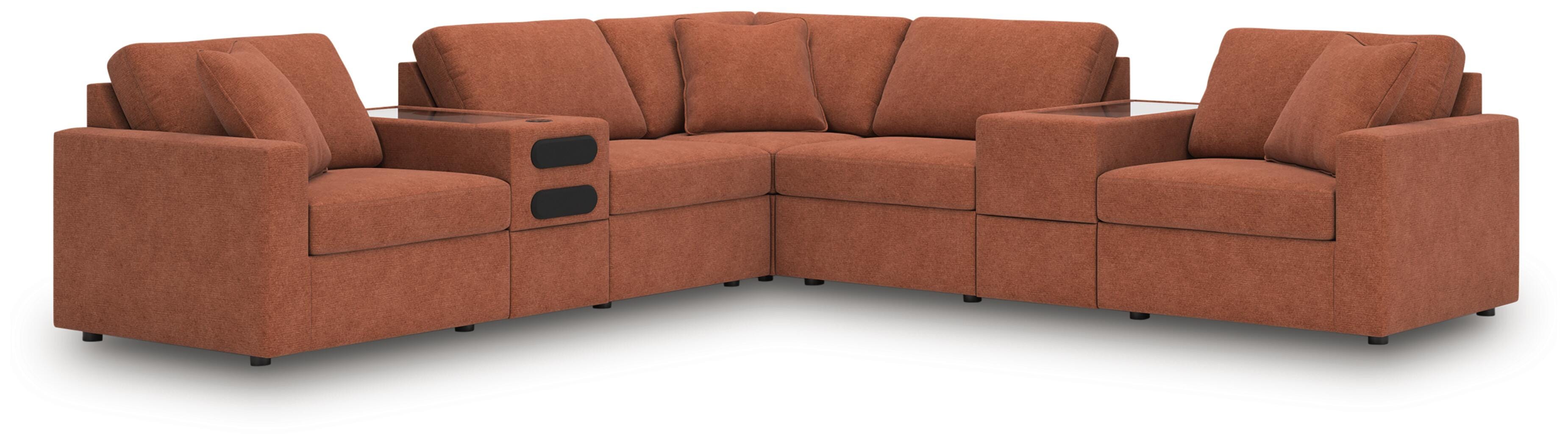 Modmax Balanced Sectional with Audio and Storage Consoles
