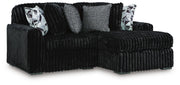Midnight-Madness Sectional with Chaise