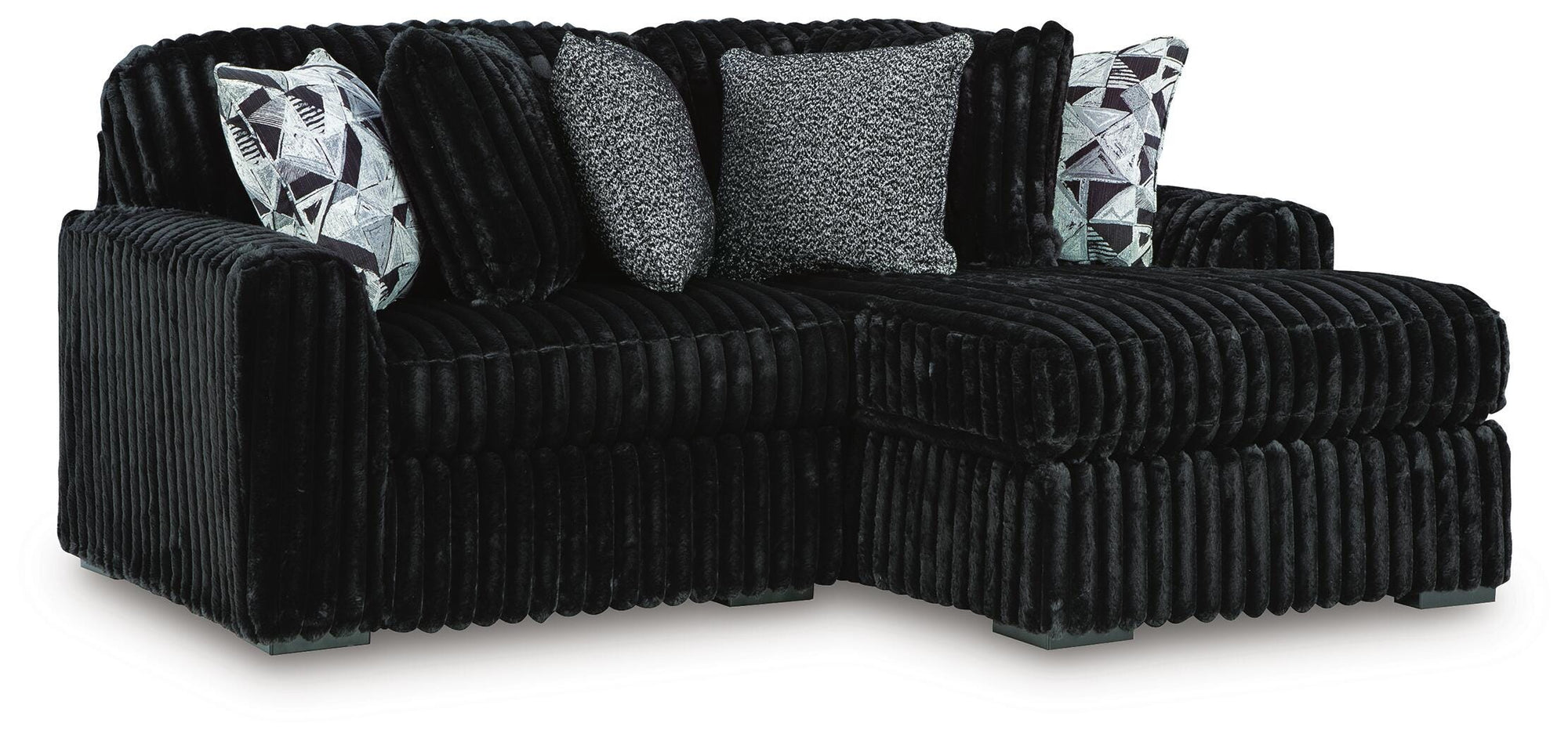 Midnight-Madness Sectional with Chaise