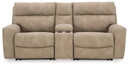 Next-Gen DuraPella Power Reclining Sectional Loveseat with Console