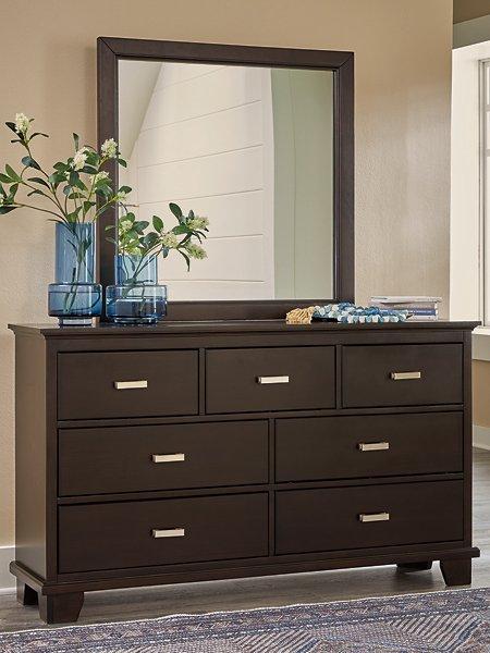 Covetown Dresser and Mirror in Brown by Ashley Covetown Dresser and Mirror in Brown by Ashley