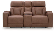 Clean-Slate Power Reclining Loveseat with Console