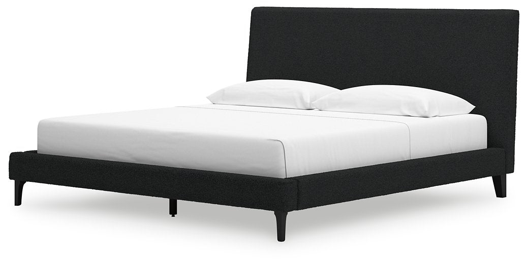 Cadmori King Upholstered Bed with Roll Slats