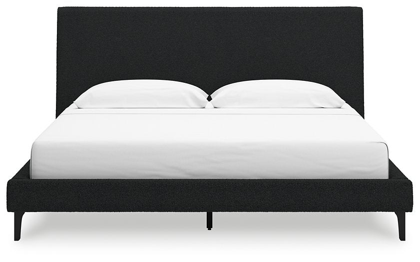 Cadmori King Upholstered Bed with Roll Slats