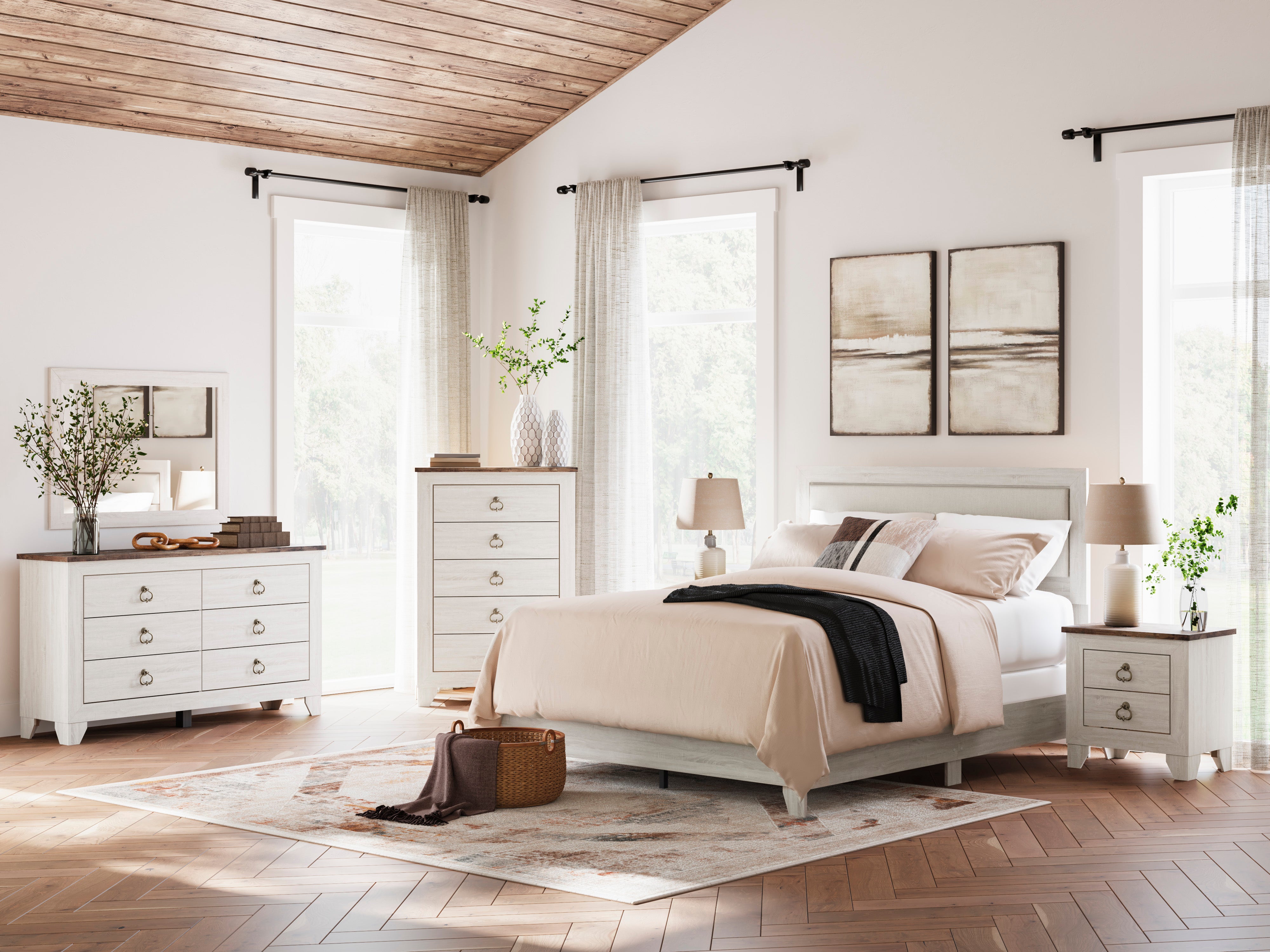 Ashley Laigmeyer Queen Bed & Dresser + Mirror
