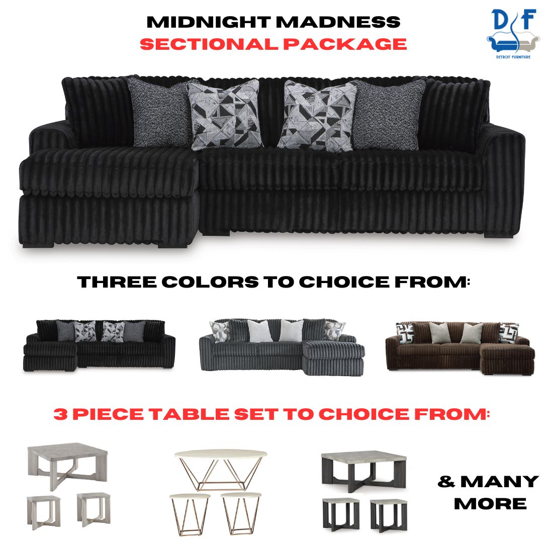 Midnight Madness Sectional Package