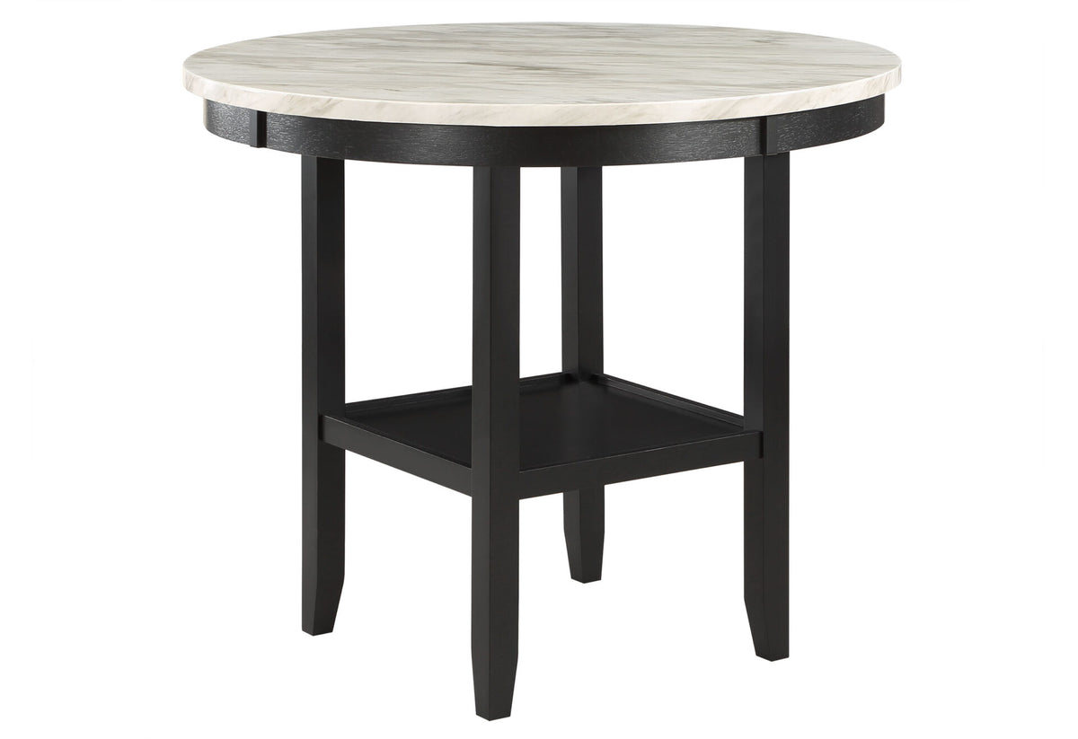 D40011 Round Bar Table + 4 Bar Stools