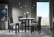 D40011 Round Bar Table + 4 Bar Stools