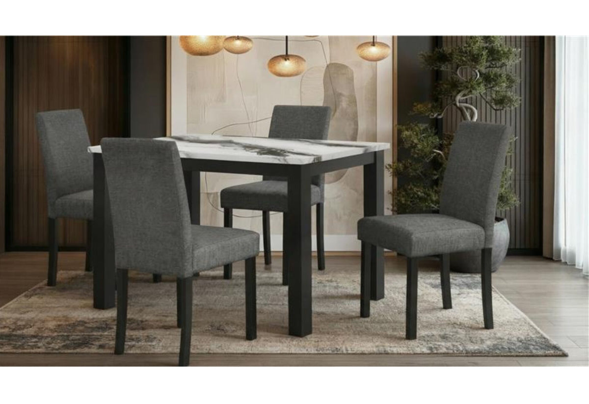 Panda Rectangular Table + 4 Chairs
