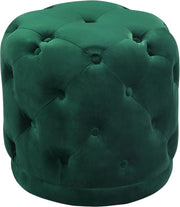 Harper Green Velvet Ottoman/Stool