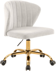 Finley Cream Velvet Office Chair