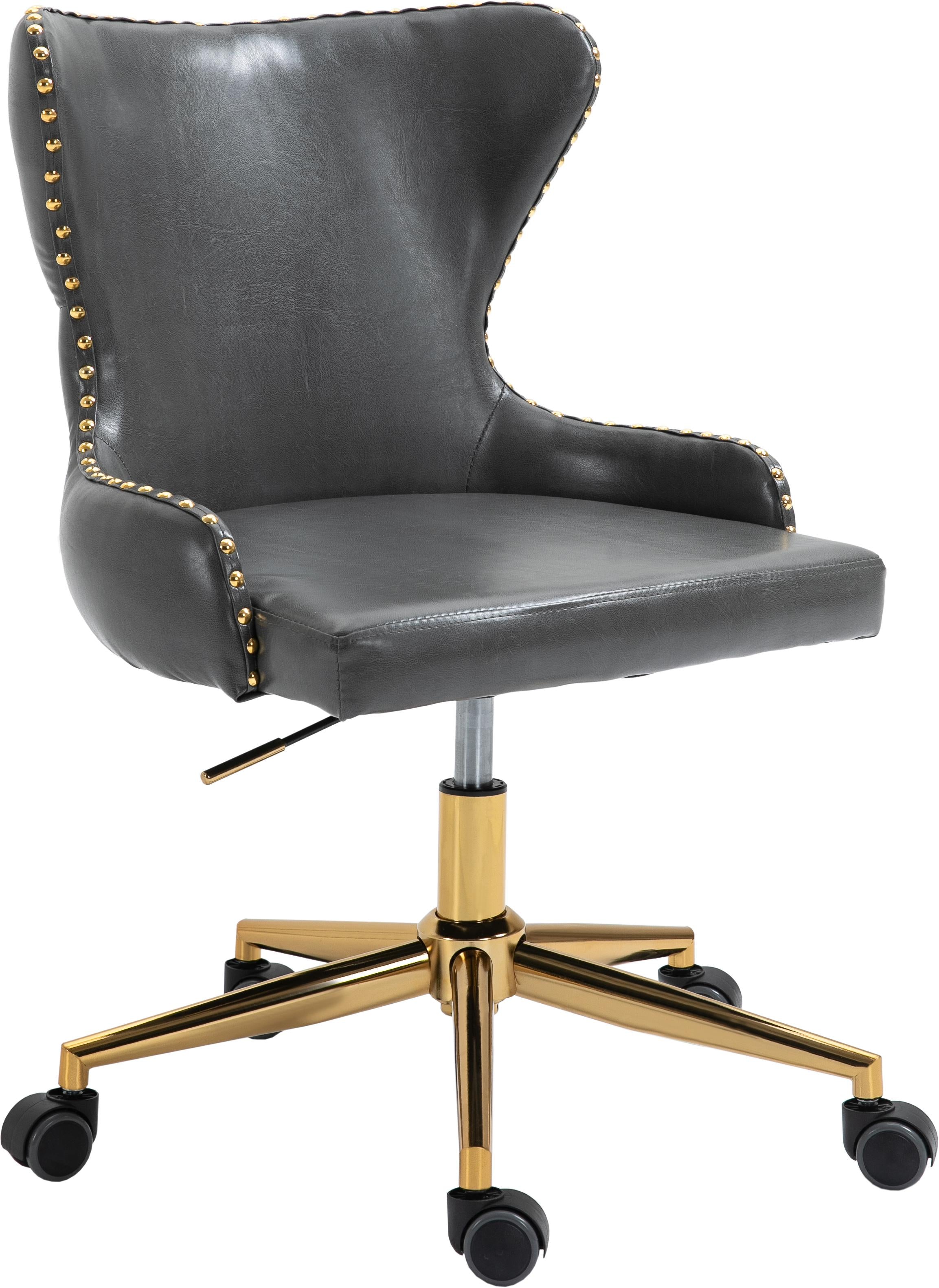 Hendrix Grey Faux Leather Office Chair