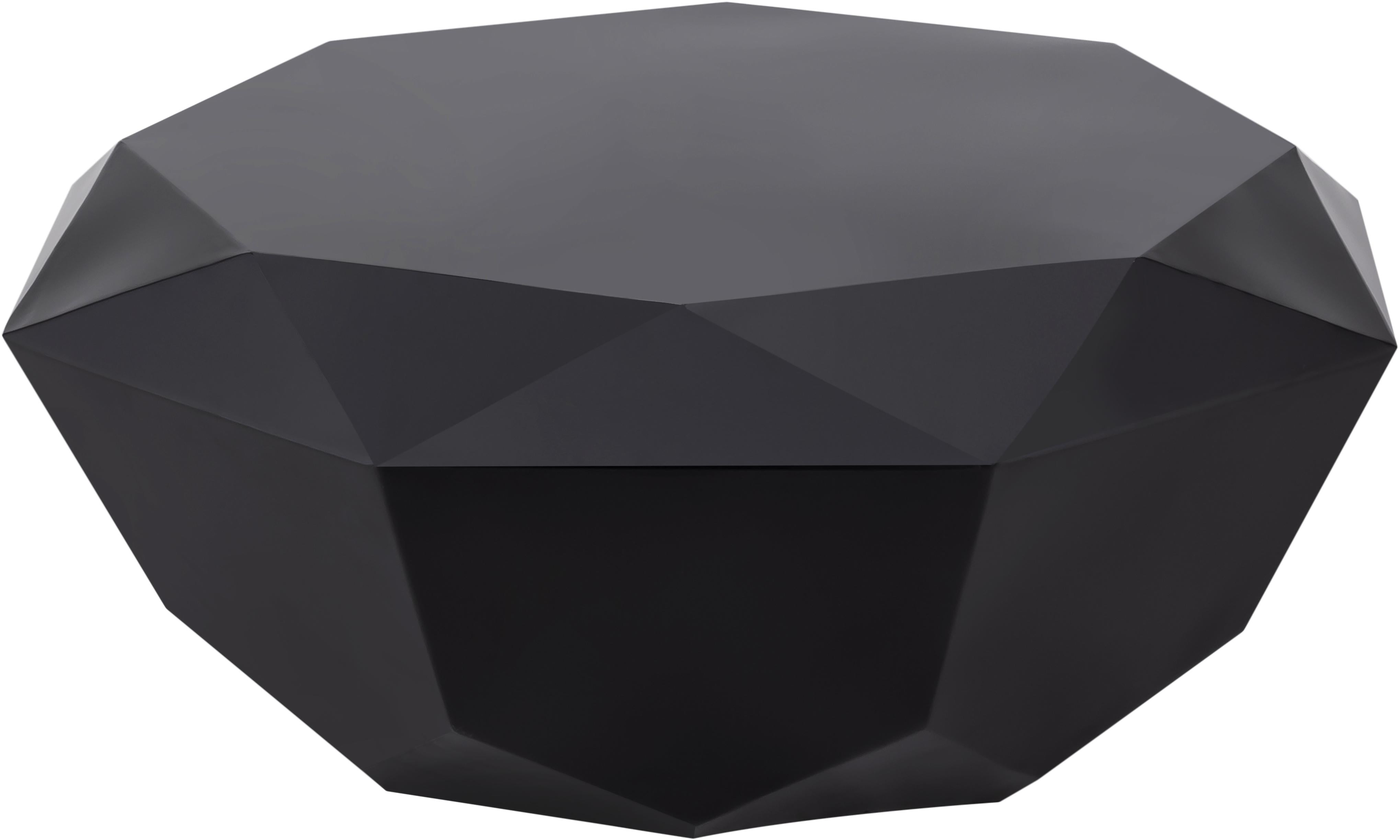 Gemma Matte Black Coffee Table