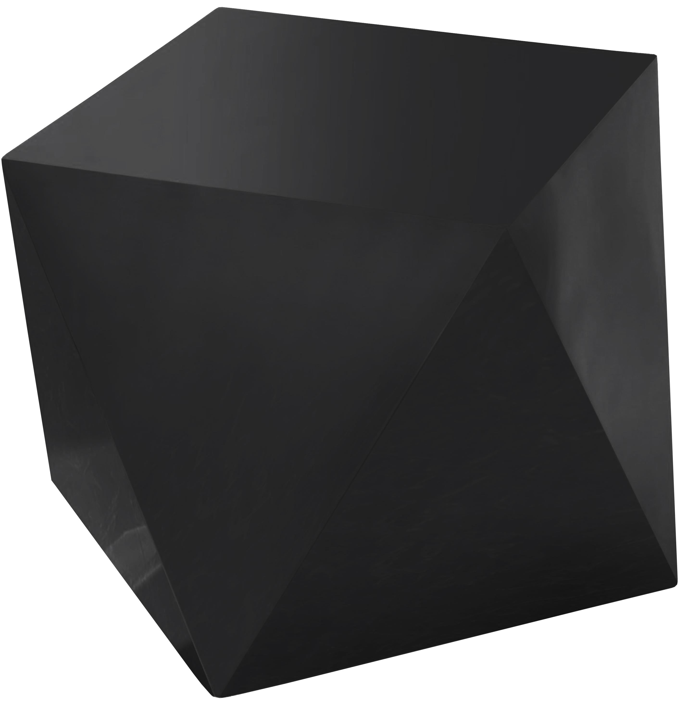 Gemma Matte Black End Table