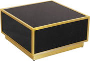 Glitz Black Faux Marble Coffee Table