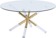 Mercury Acrylic/Gold Coffee Table