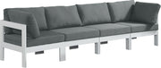 Nizuc Grey Waterproof Fabric Outdoor Patio Modular Sofa