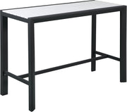 Nizuc White manufactured wood Outdoor Patio Aluminum Rectangle Bar Table