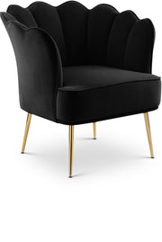 Jester Black Velvet Accent Chair