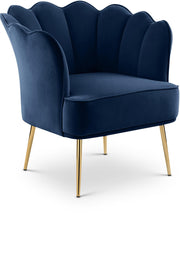 Jester Navy Velvet Accent Chair