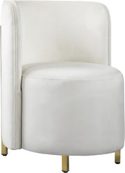 Rotunda Cream Velvet Accent Chair