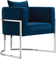 Pippa Navy Velvet Accent Chair