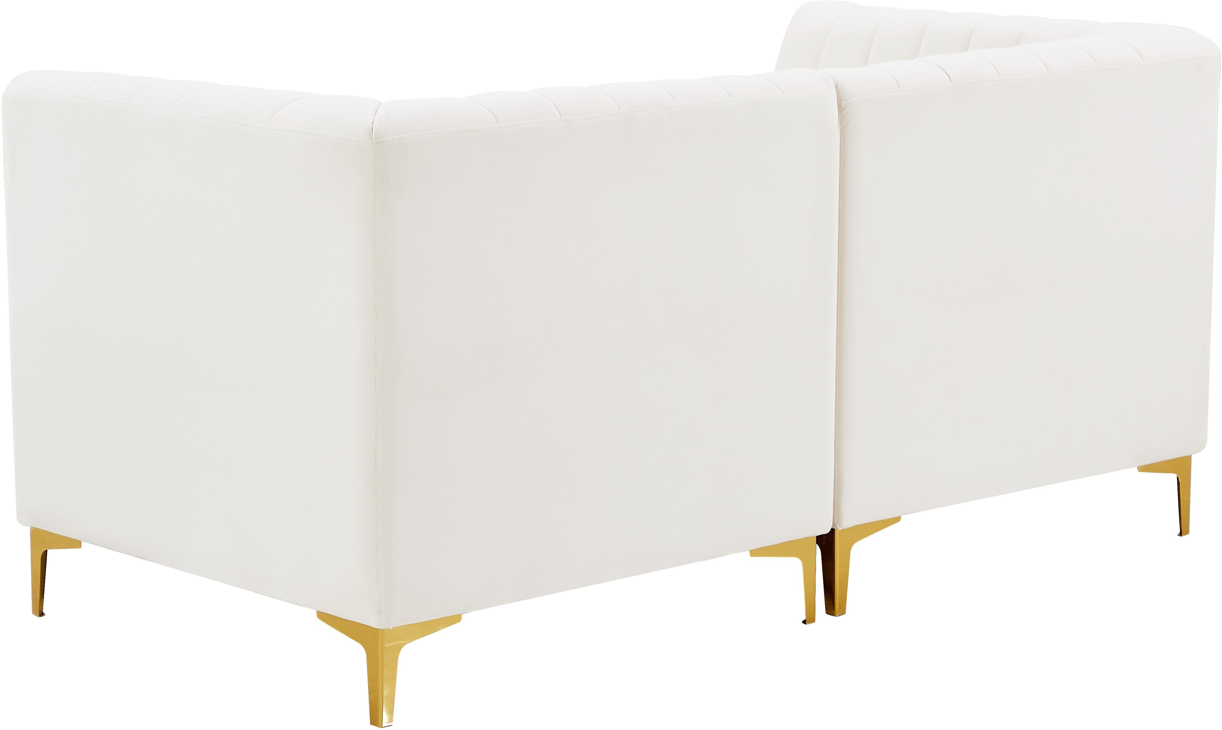 Alina Cream Velvet Modular Sofa