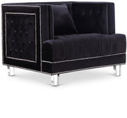 Lucas Black Velvet Chair