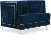 Lucas Navy Velvet Chair