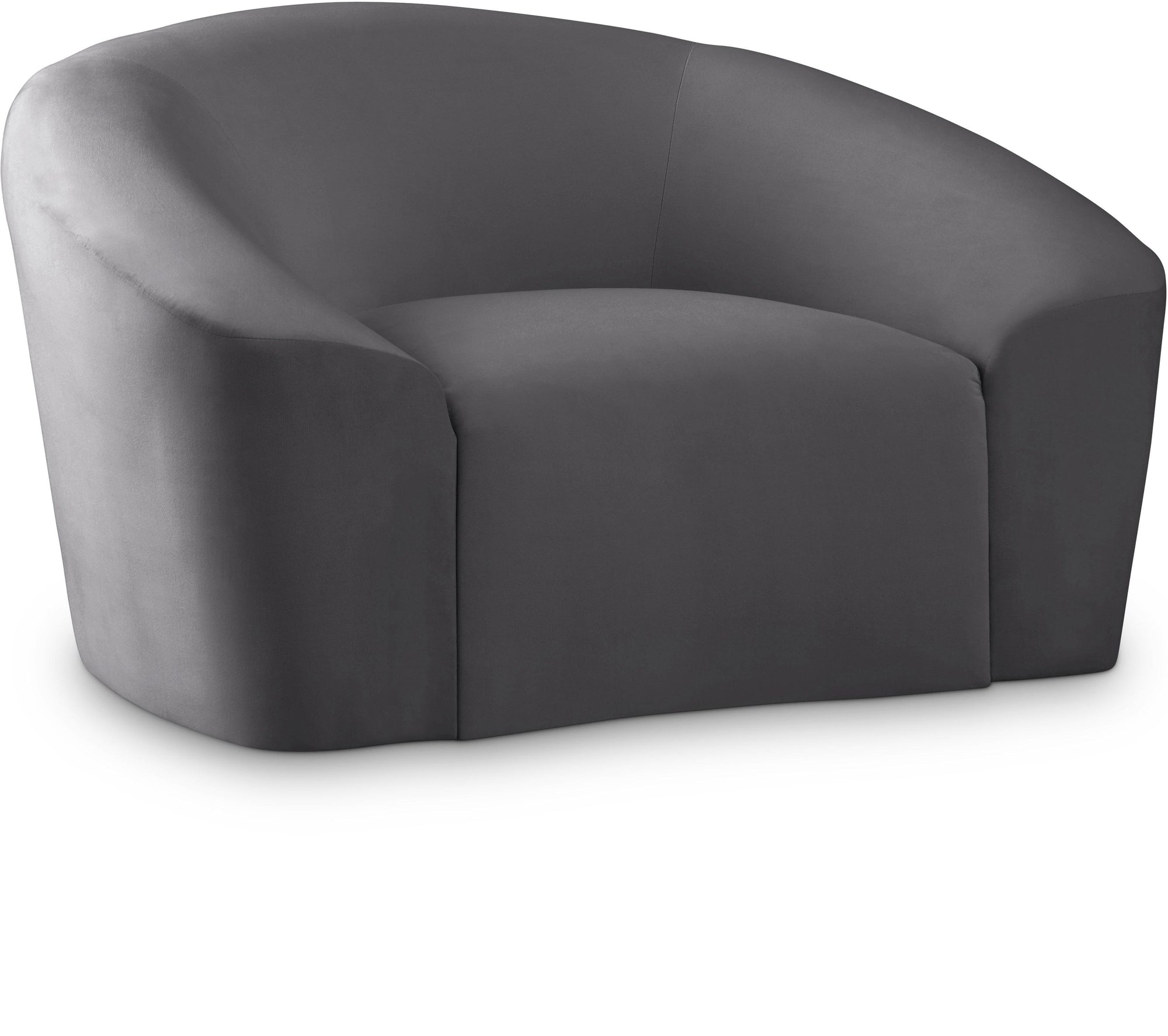 Riley Grey Velvet Chair