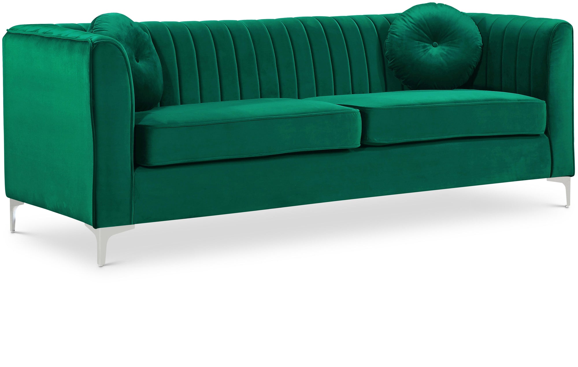 Isabelle Green Velvet Sofa
