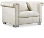 Kayla Cream Velvet Chair
