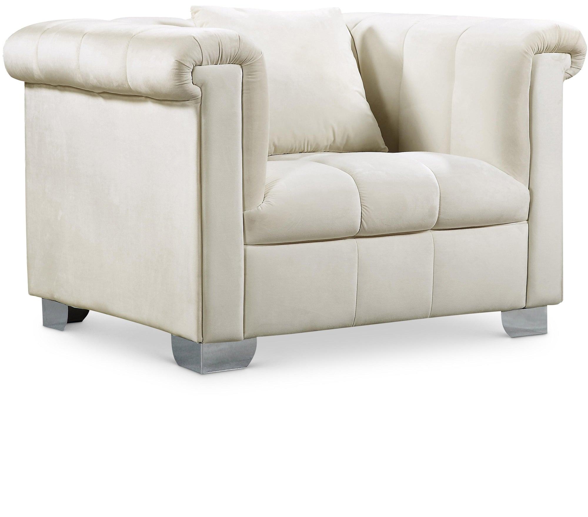 Kayla Cream Velvet Chair