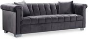 Kayla Grey Velvet Sofa