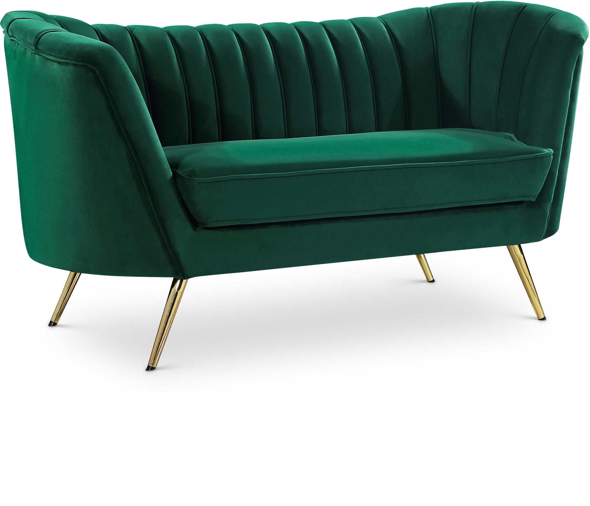 Margo Green Velvet Loveseat