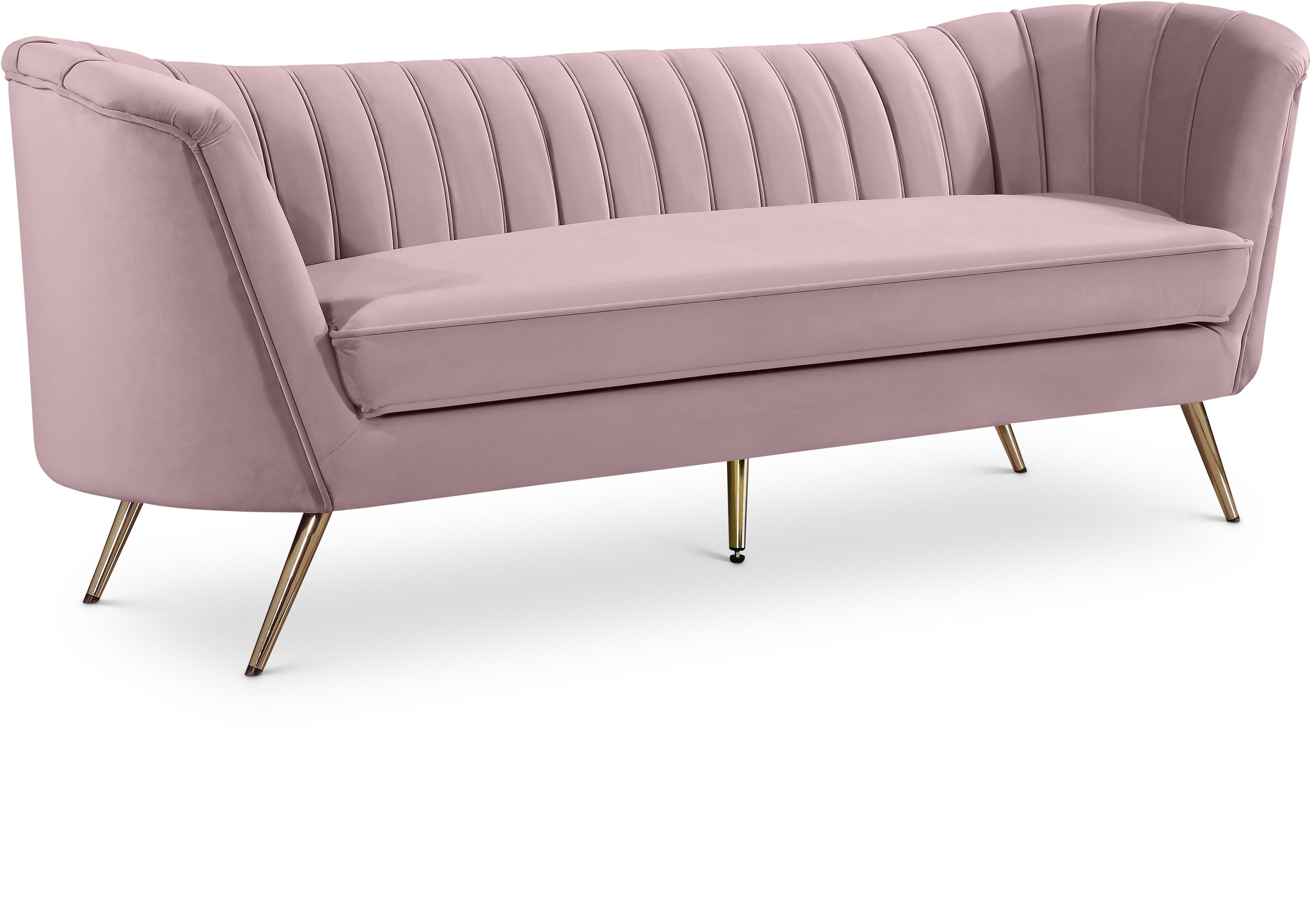 Margo Pink Velvet Sofa