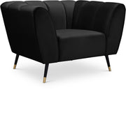 Beaumont Black Velvet Chair