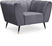 Beaumont Grey Velvet Chair