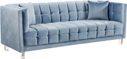 Mariel Sky Blue Velvet Sofa
