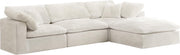 Cozy Cream Velvet Cloud Modular Sectional