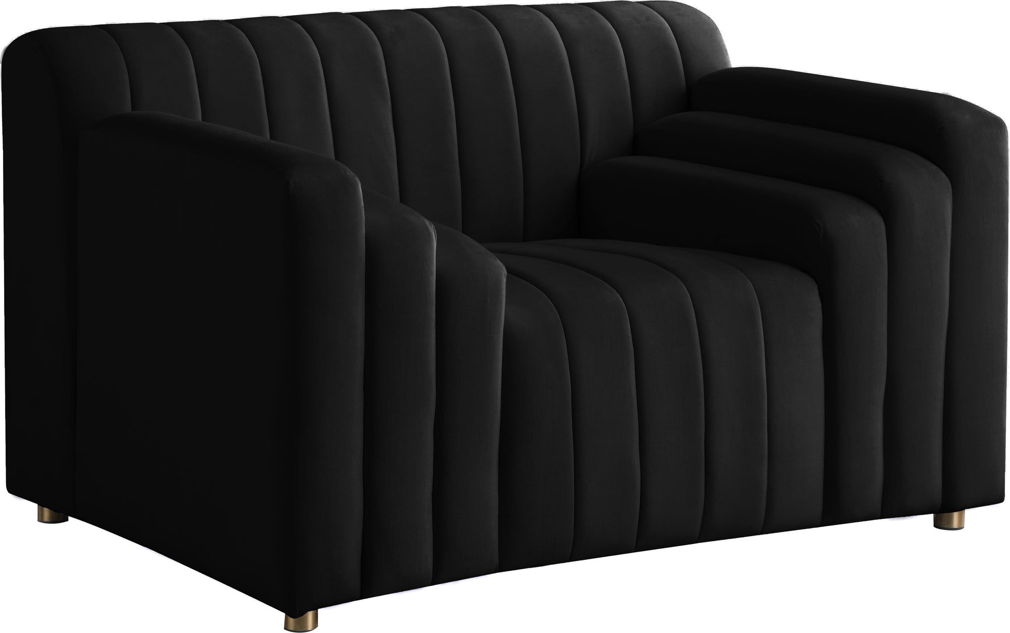 Naya Black Velvet Chair