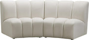 Infinity Cream Velvet 2pc. Modular Sectional