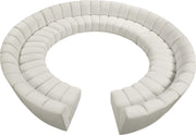 Infinity Cream Velvet 12pc. Modular Sectional
